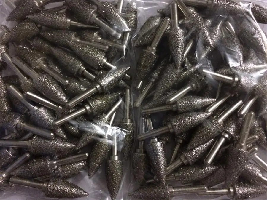 Грубая Песочная Алмазная гравированная надпись Шлифовальная головка Эмери