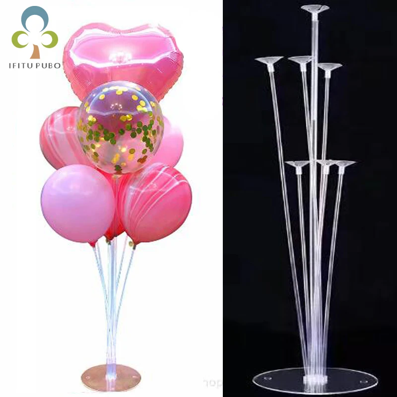 1 комплект пластмассового баллона Поддержка с 7 трубы воздушные шары колонна
