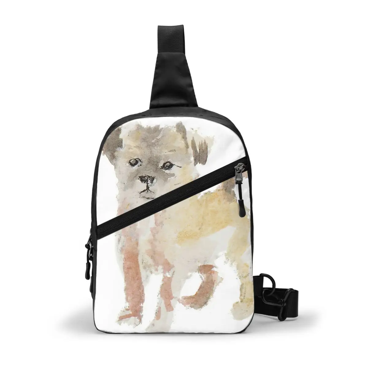 

Paw Chest Bag Shoulder Graphic Design Sling Bag Polyester Streetwear folding Pouch Bag