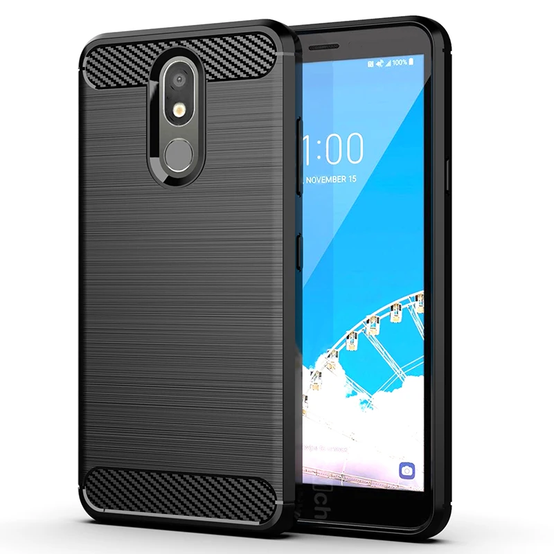 Чехол из углеродного волокна ударопрочный чехол для телефона LG Q60 Q8 2018 Q7 G7 Q6 K11 K10