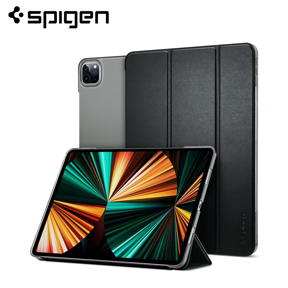 Складной Смарт-Чехол Spigen для iPad Pro 12 9 дюйма (2022/2021) мягкий гладкий Чехол из