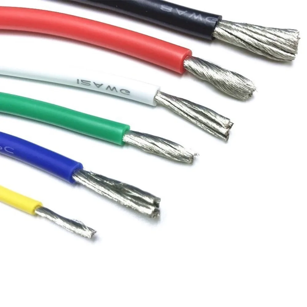 Heat-resistant cable wire Soft silicone wire 12AWG 14AWG 16AWG 18AWG 20AWG 22AWG 24AWG 26AWG 28AWG 30AWG heat-resistant silicone