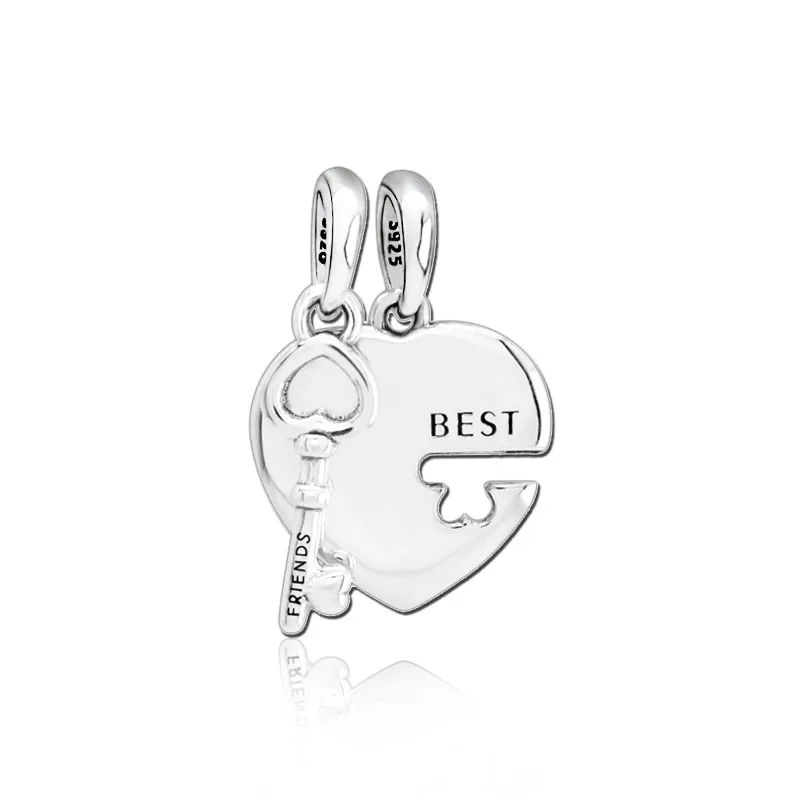 Любовь 925 серебро плавающие амулеты Форма Шарм для изготовления ювелирных