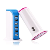 30w multi port phone charger 5v 6a universal charging station desktop power adapter usb charger for iphone samsung xiaomi huawei