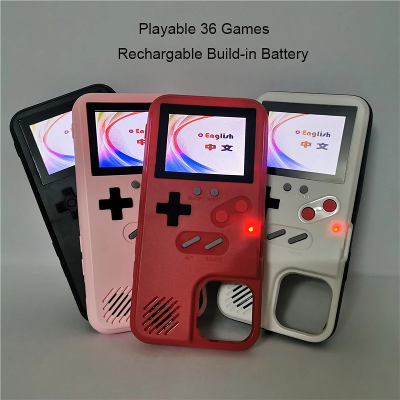 3D видео Ретро чехол для телефона Gameboy iPhone 11 Pro 12 Max Coque 6S 7 8 Plus X Xr Xs SE 2020 Mini|Бамперы| |