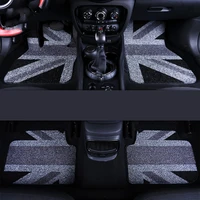 lhd custom car floor mats foot pad for mini cooper f54 f55 f60 r60 r61 interior accessories anti skid wire union jack styling