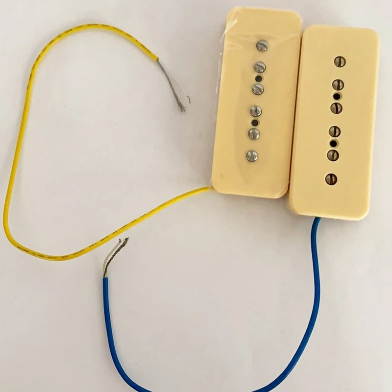 alnico v alnico 5 single coil soapbar p90 hals brücke pickup 5052mm metall geflochtene draht fit elektrische gitarre free global shipping