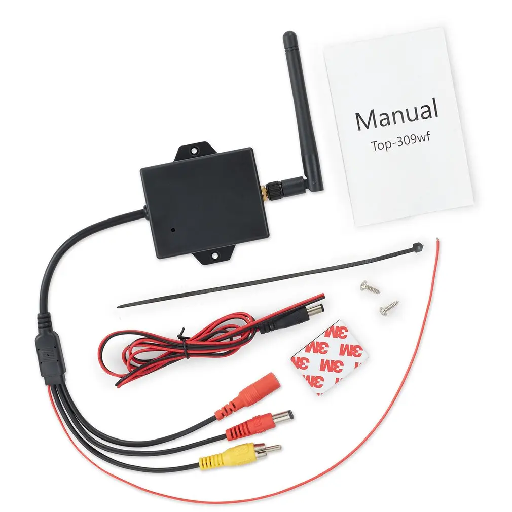 

2.4G Rear View Video Transmitter Receiver Kit For Car Rear View Camera Reverse Backup Stable Signal Wireless Connection 2020