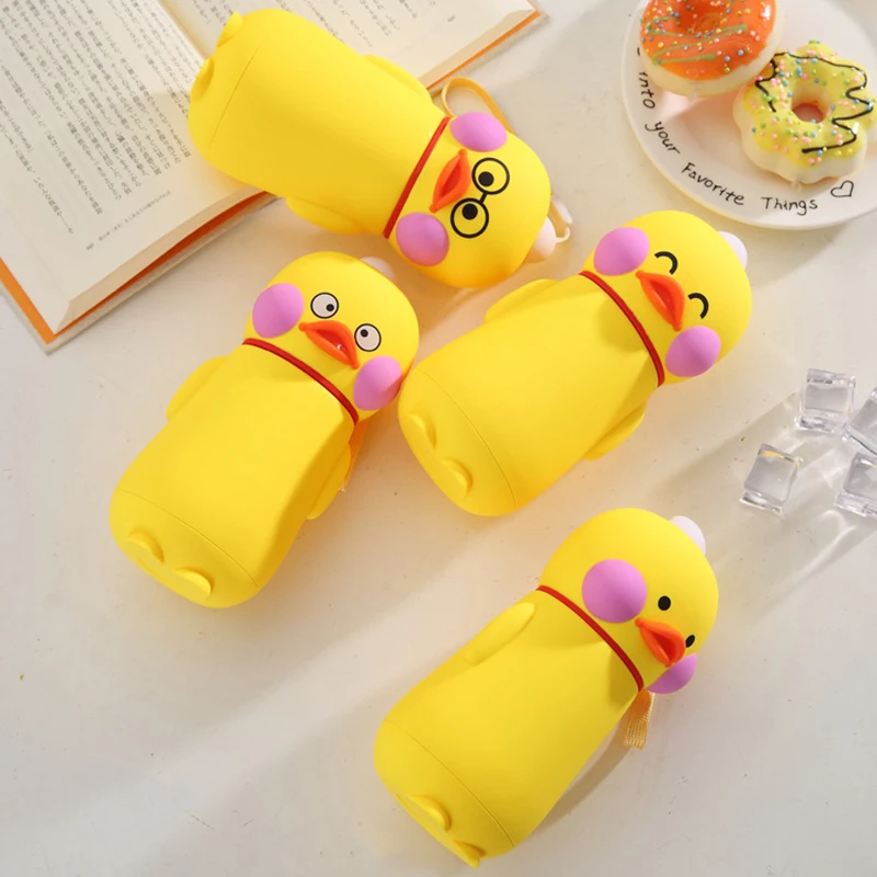 Мини Мультяшные украшения милая утка уникальный подарок бутылка для воды