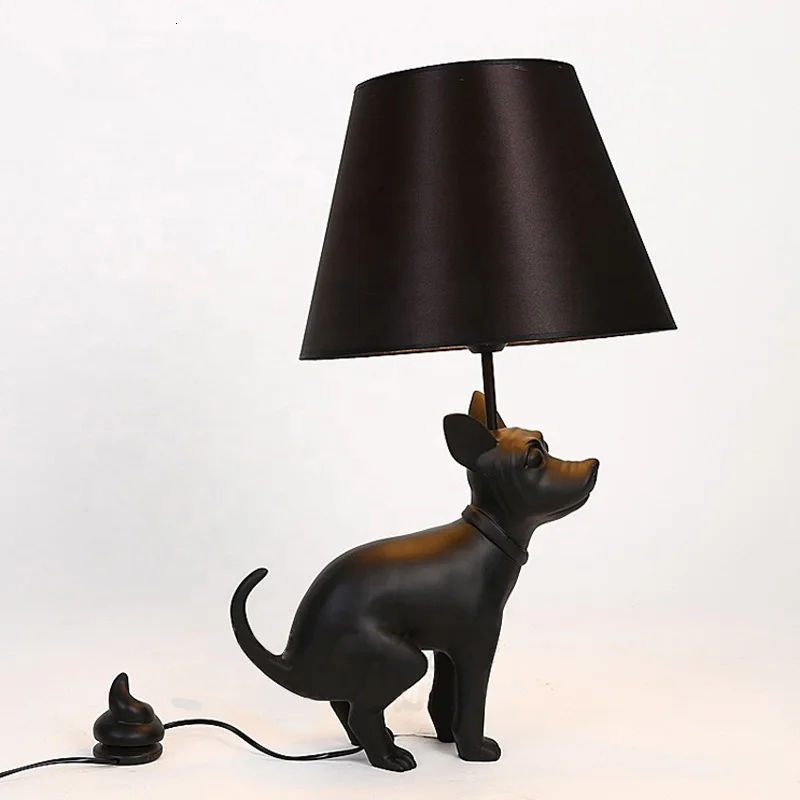 Горячая Распродажа забавная классическая настольная лампа из смолы в виде