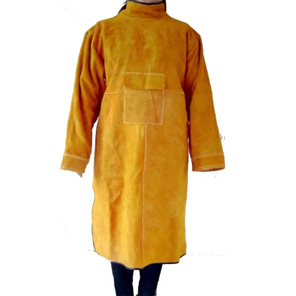 HiMISS длинный рукав воловья кожа термостойкий сварочный барбекю шлифовальный