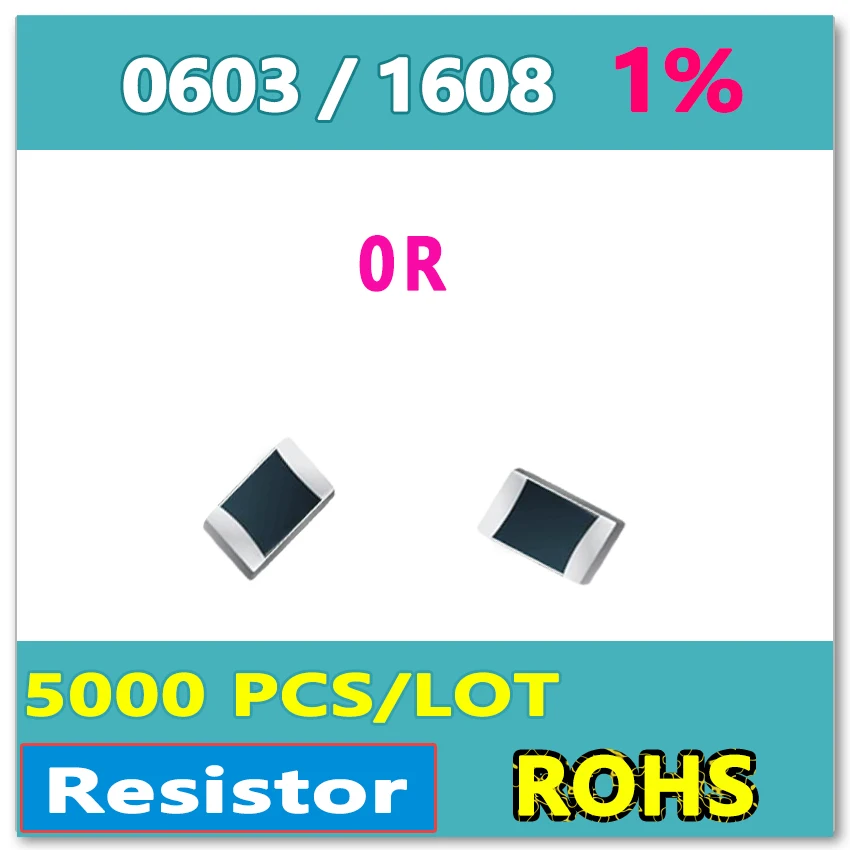 

JASNPROSMA OHM 0603 F 1% 5000pcs 0R smd 1608