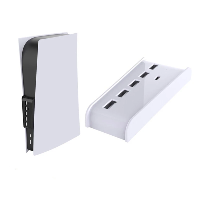 

For PS5 USB Hub Adapter 6 Ports USB 3.0 USB A TYPE-C 3.1 Expander Splitter Super Speed USB HUB 3.0 for -PlayStation 5 Console