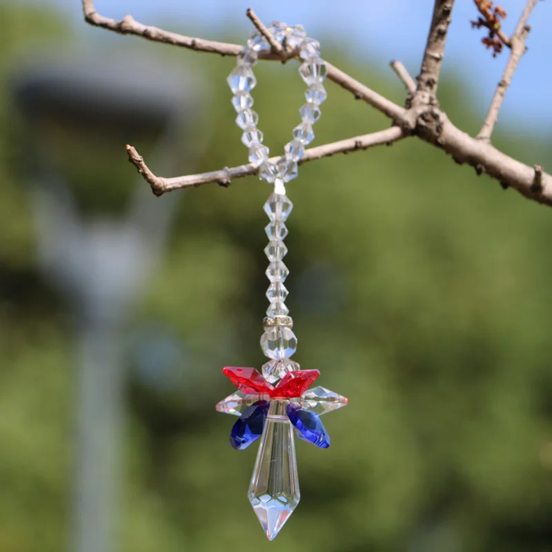 1 шт. чакра Хрустальный Ангел Ловец Солнца Радужный производитель подвесные