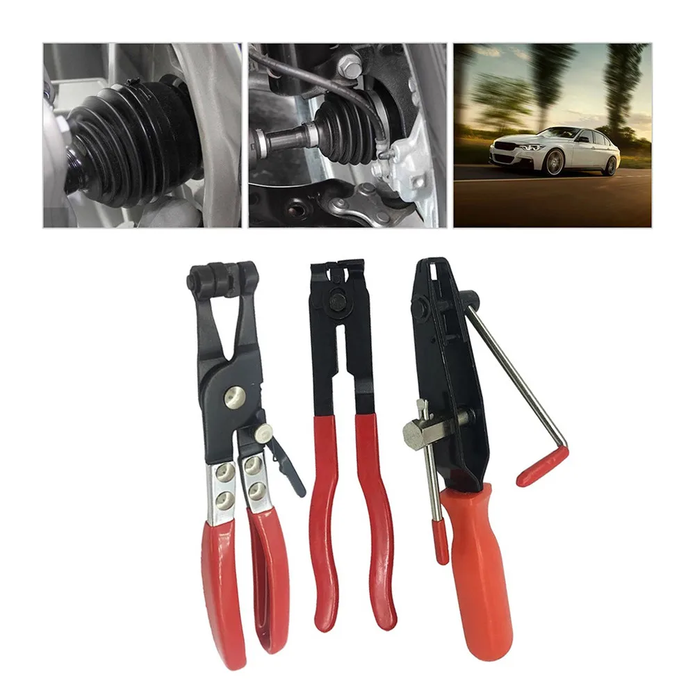 

3Pcs CV Joint Boot Clamp Pliers Car Banding Hand Tool Kit Set For Use MultiFunctional With Coolant Hose Fuel Clamps Tools