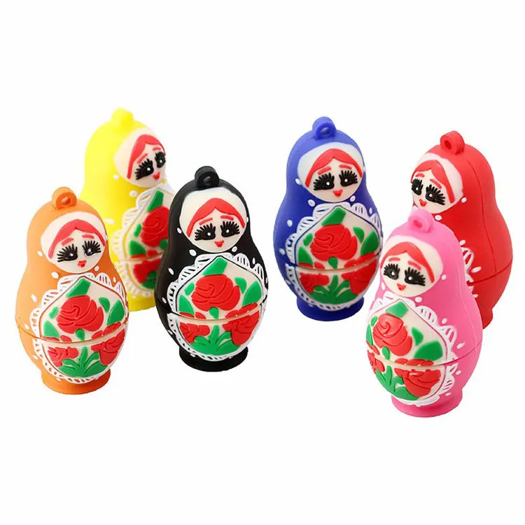 Matryoshka cartoon beautiful girl USB3.0 flash drive fashion custom personality creative gift16g32g cute Russian characteristics |