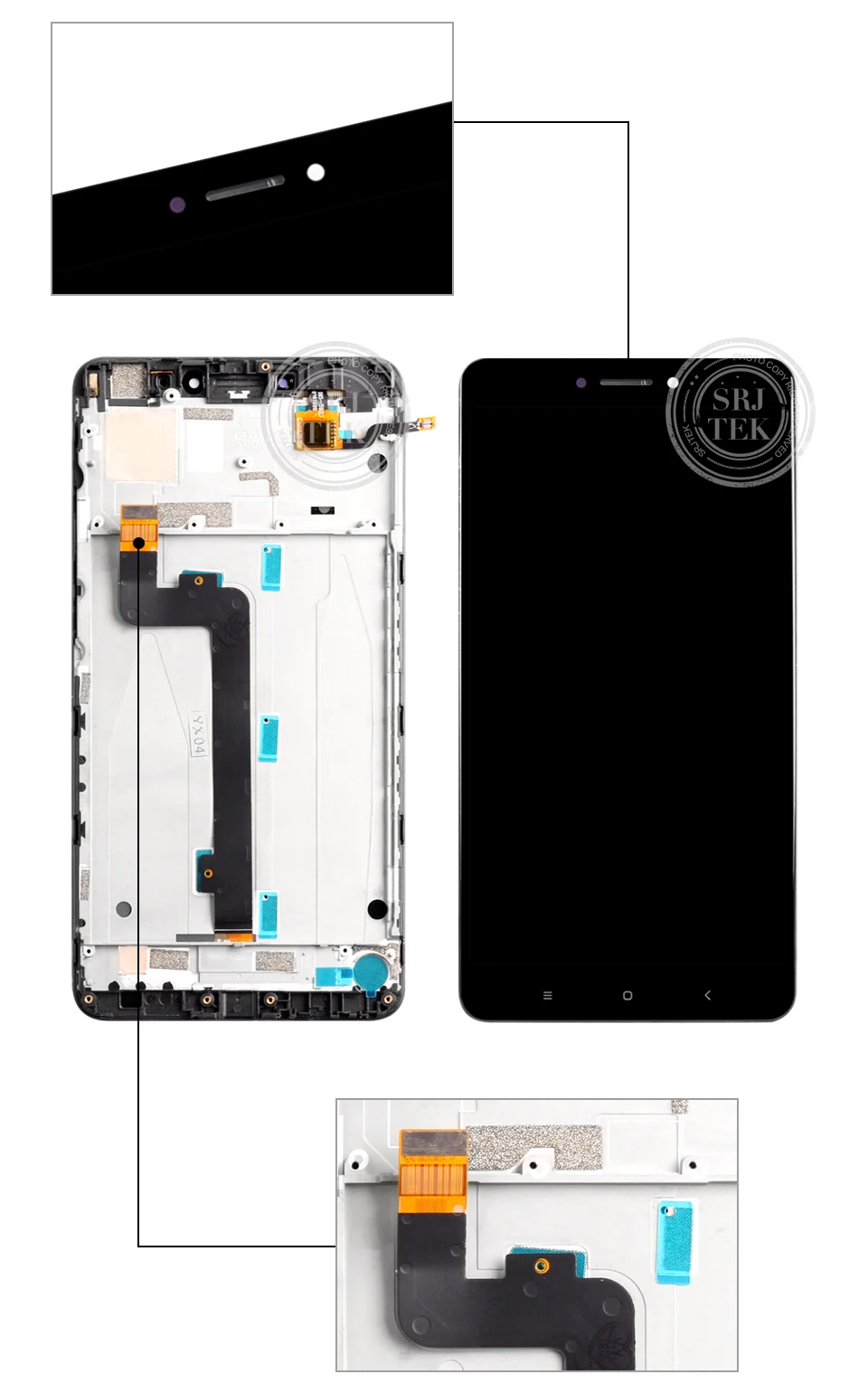 6,4" ЖК-дисплей для Xiaomi Mi MAX 2 Сенсорный экран для Max2 Mi Max 2 ЖК-дисплей дигитайзер с рамкой запасные части