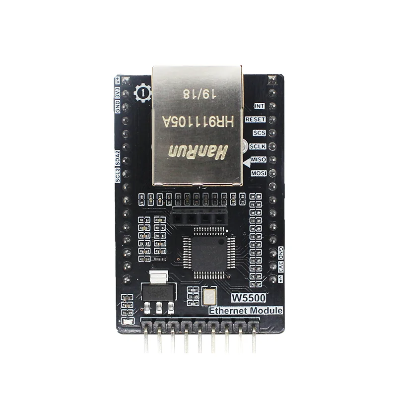 Модуль Ethernet 01Studio W5500 аппаратное обеспечение SPI интерфейс TCP IP pyBoard макетная плата