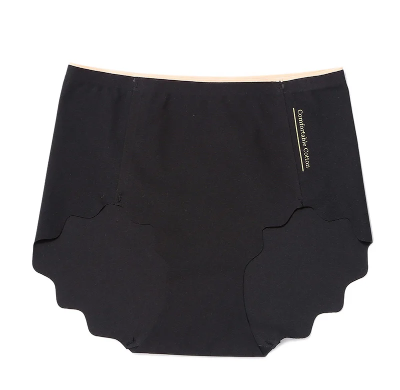 Women L-XXL Big Size Panties Seamless High Waist Underwear Soft Ultra Thin Sexy Ruffles Briefs Comfortable Breathable Lingerie