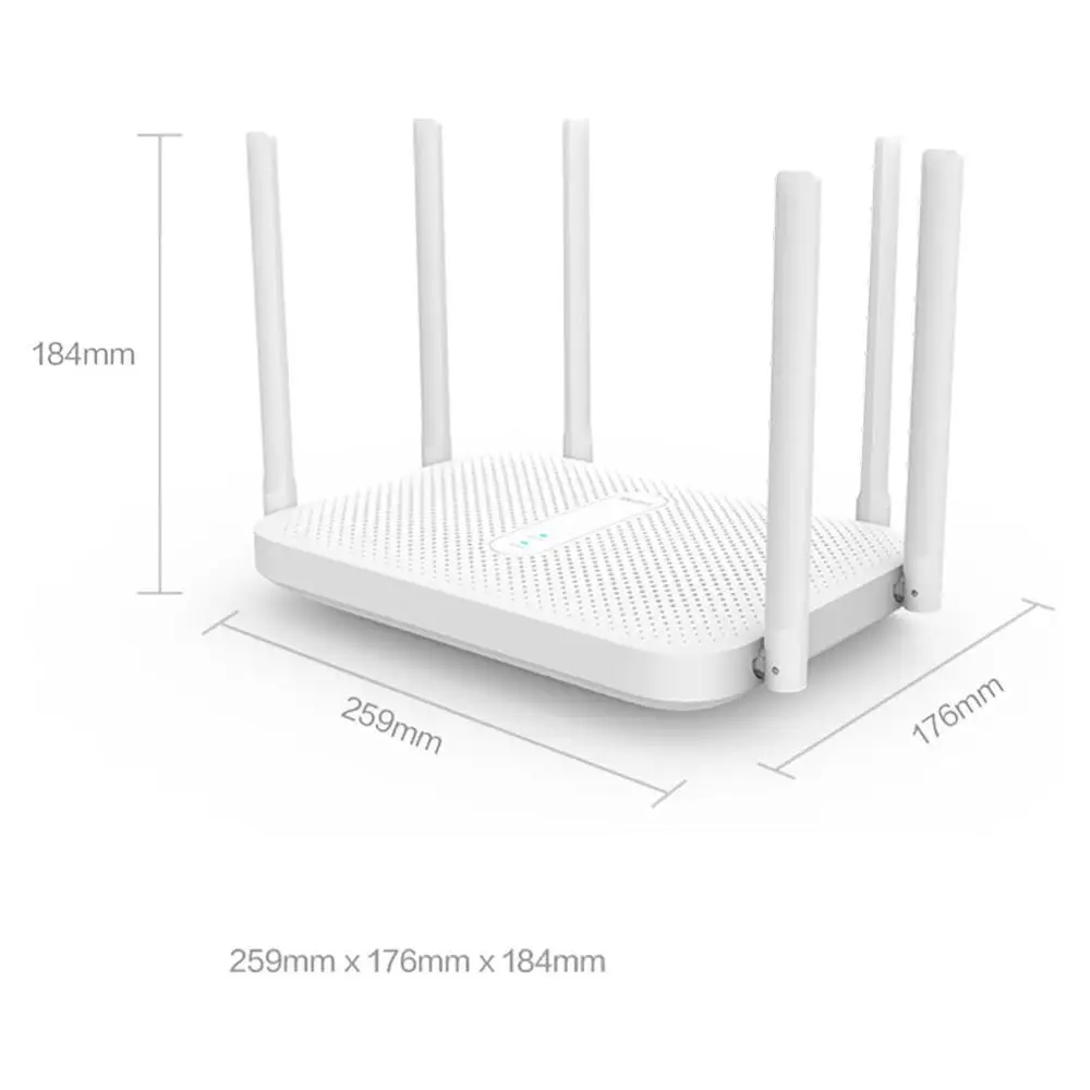 

Xiaomi Redmi AC2100 Router WiFi Repeater2.4G 5.0GHz Dual-Band Amplifier Network Expander Router with 6 Wider High Gain Antennas