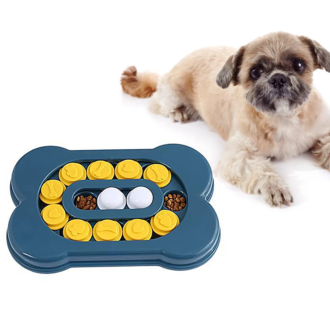 

Игрушка-пазл для собак Legendog, интерактивный увеличивающий кошек, IQ, пластиковая забавная медленная кормушка, миска для щенков, игрушка для со...