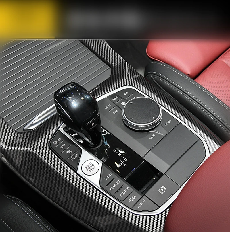 Для BMW X3 2022 G01 X4 G02 IX3 G08 M Sport ABS углеродное волокно коробка передач Панель отделка