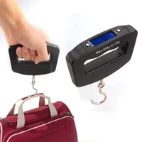 portable mini digital hand held 50kg 10g fish hook hanging scale electronic weighting luggage scale led display balance