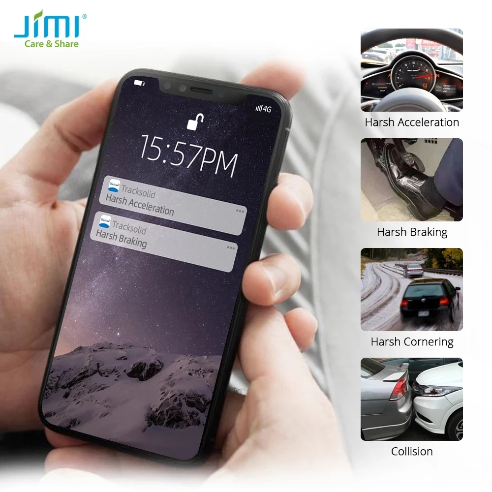 GPS-трекер JIMI 4G GV40 Wi-Fi точка доступа вождение водонепроницаемый JM-VL01 LTE с