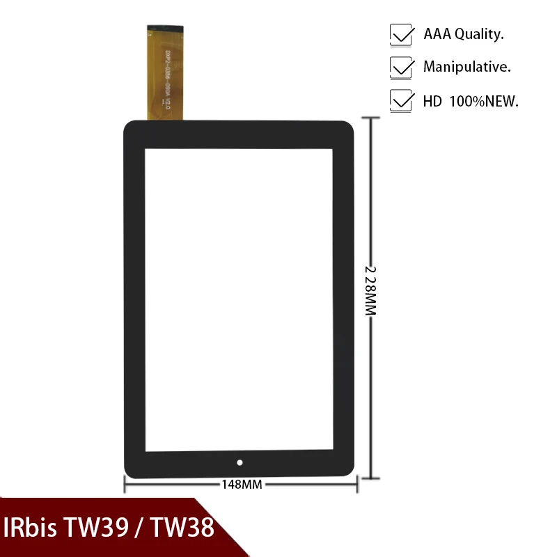 Free shipping  A+ Original 8.9'' inch touch screen 228mm*148mm,New for IRbis TW39  TW38 touch panel,Tablet PC touch panel