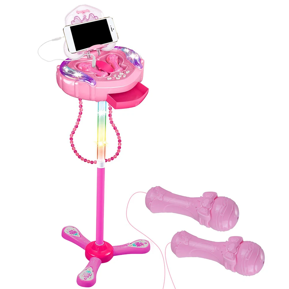 Светильник с электронным домашним проводным караоке игрушкой забавная