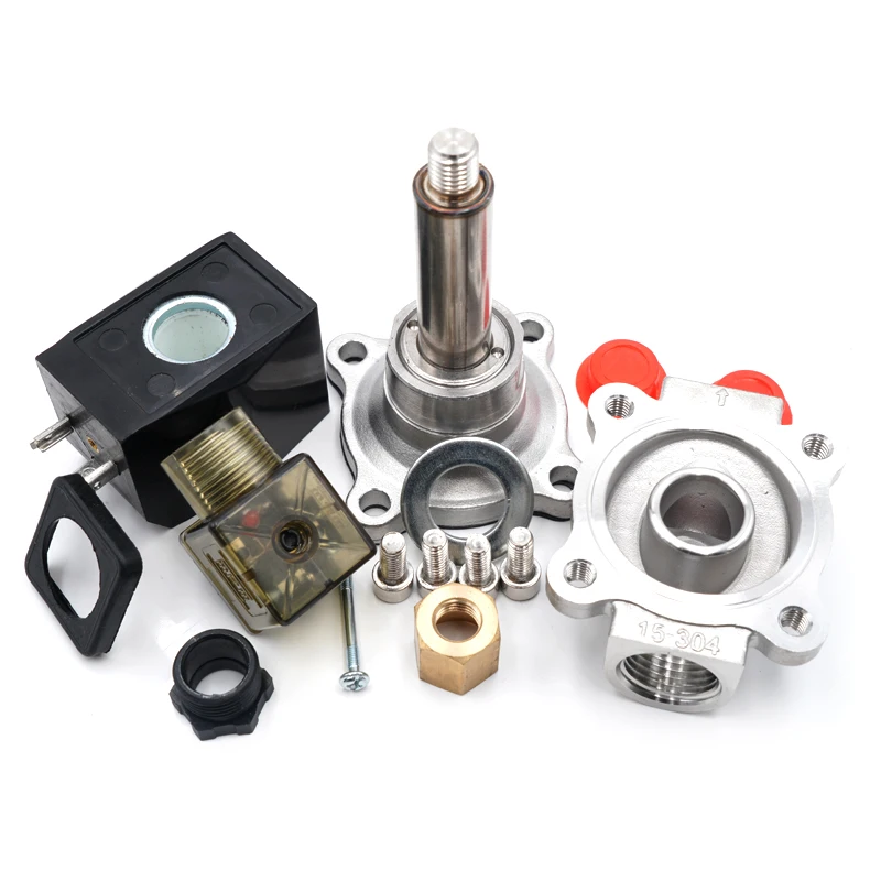 Соленоидный клапан из нержавеющей стали 304 нормально открытый AC220V DC12V DC24V IP65