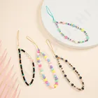 Цепочка-чокер женская, из акриловых бусин, с улыбкой, 2021, летняя бижутерия, мобильный телефон