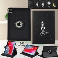 360 degree rotating cover case for apple ipad pro 9 7pro 10 5pro 11 2018 2020 cute astronaut smart wake tablet case stylus