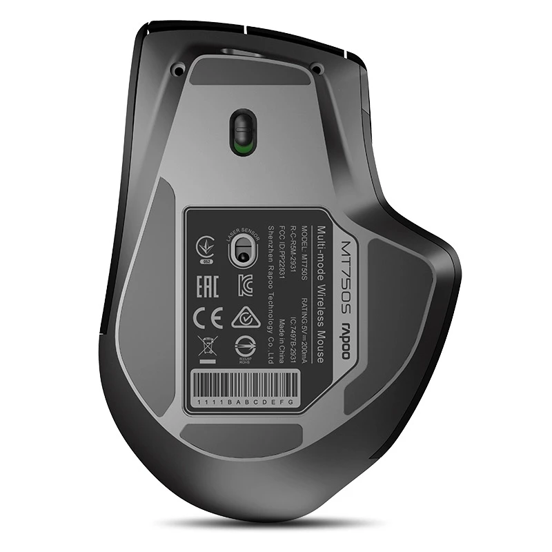 

New Rapoo MT750S Rechargeable Multi-mode Wireless Mouse Switch between Bluetooth 3.0/4.0 and 2.4G for Four Devices Connection