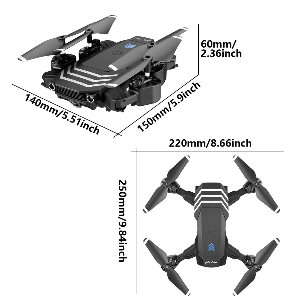 

LS11 RC Drone Foldable WIFI FPV With High Definition Camera Altitude Hold One Key Return RC Quadcopter For Gift RC