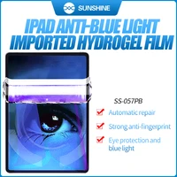 sunshine ss 057pb anti blue light tablet hydrogel film for ipad screen protector adhesivesheet for ss 890c with cutting code