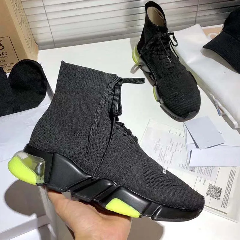 

Paris stretch boots couple running shoes 2020 new all-match cushion sole sneakers men and women socks shoes tide ing size 35-45