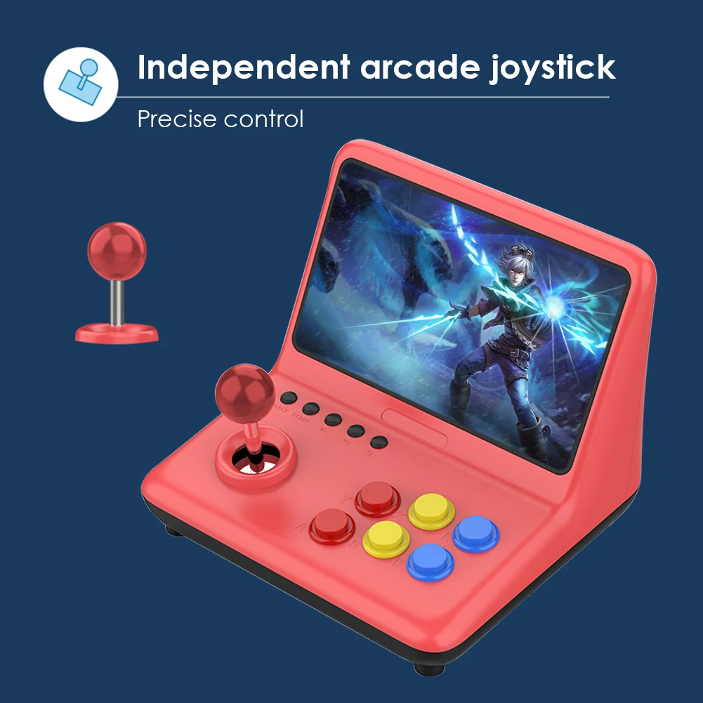Аркадный джойстик POWKIDDY A12 9 дюймов IPS игровая консоль 32 ГБ 2000 игр видеоплеер