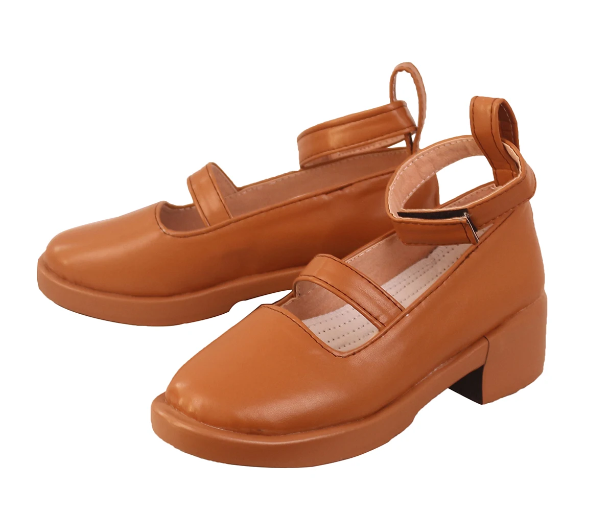 Обувь Charlotte для косплея аниме цельная деталь ботинки коричневые сандалии