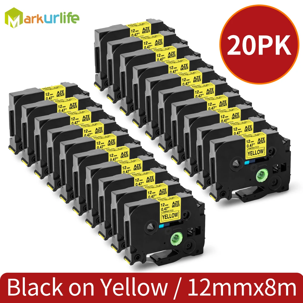 

20 шт., ламинированная лента, 6/9/12/18/24 мм