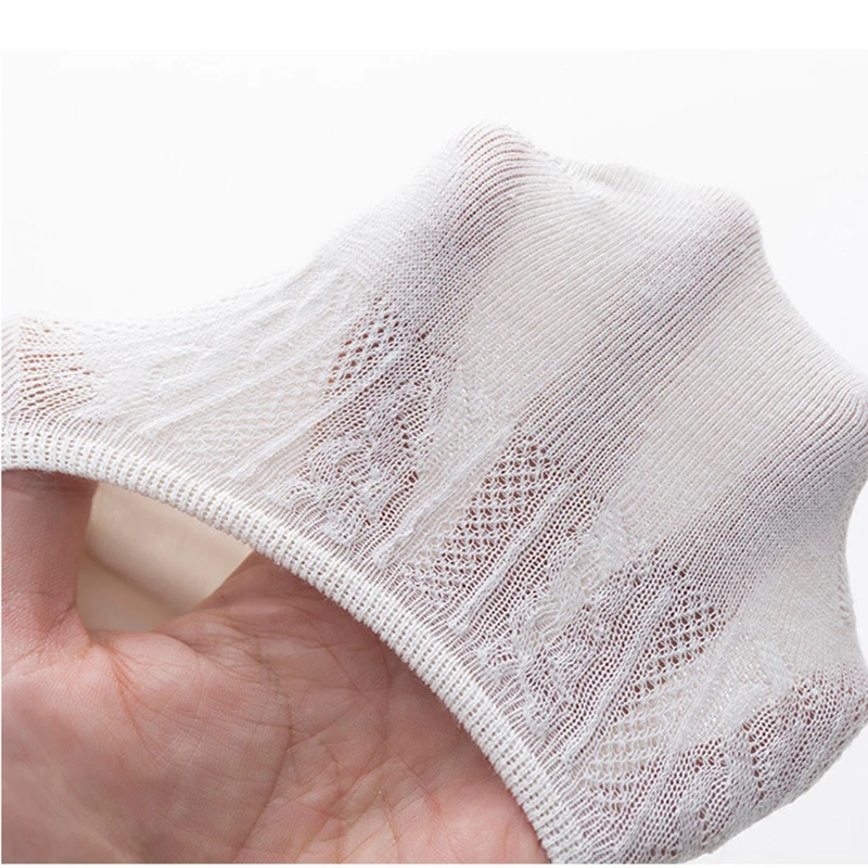 

5 Pairs Summer Women Short Socks Cotton Solid Color Breathable Slipper Anti Slip Ankle Socks Female Sox Calcetines De La Mujer