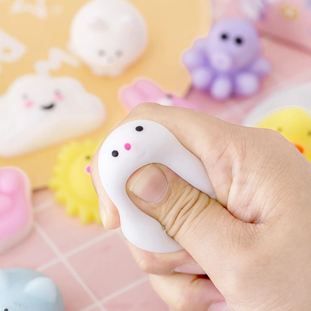 

1pc Cute Bunny Rabit Mochi Animals Mini Squeeze Decompression Toy Stress Relief Healing Sensory Fidget Toys for Adults Kids Gift