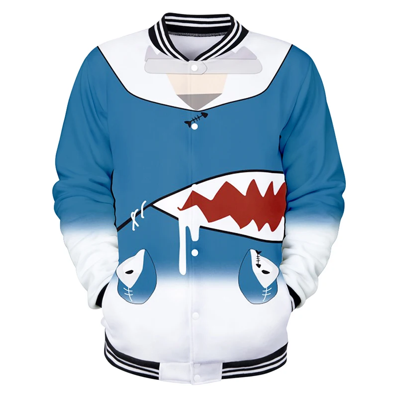 

Japanese Shark Girlish Kawaii 3d Baseball Jacket Coat Cosplay Men Women Hoodie Sweatshirt Long Sleeve Anime Hoodies Jackets Tops