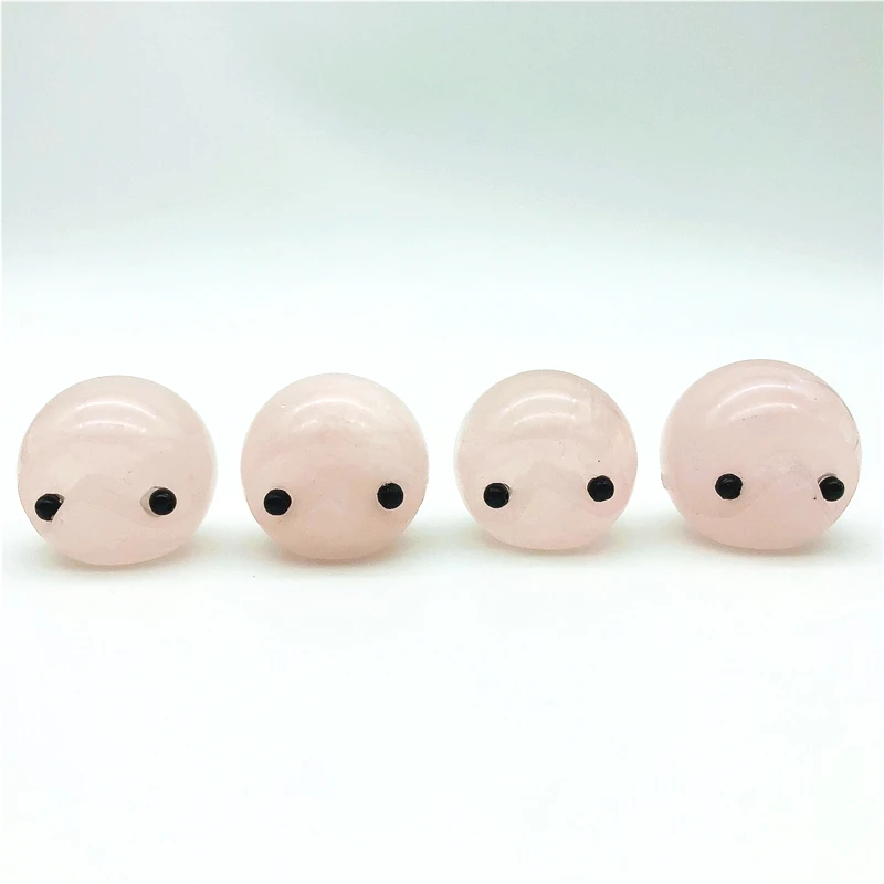 МИЛЫЙ натуральный розовый хрустальный шар ручной работы маленький ежик