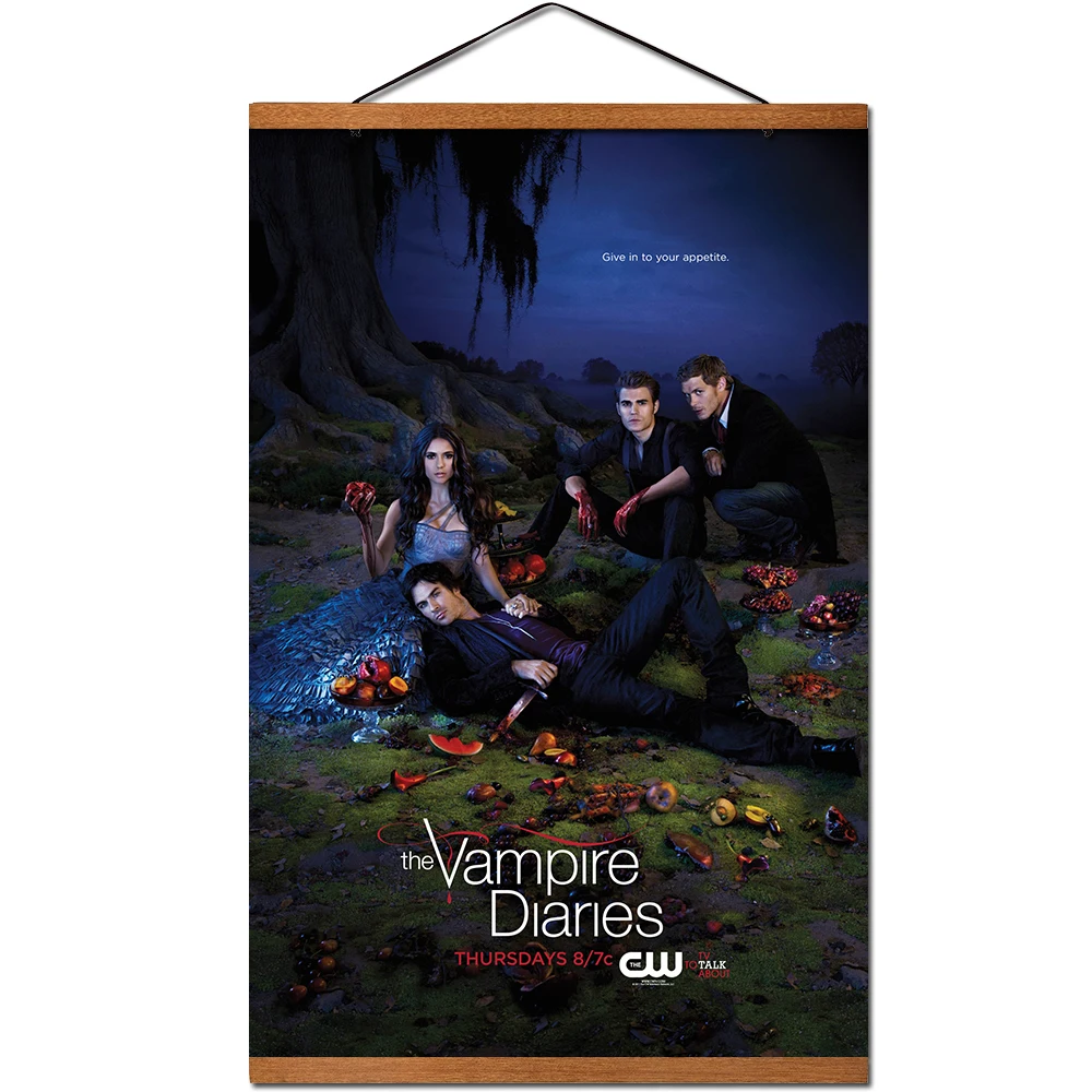 Дневники вампира фотография украшение Свиток картина из массива