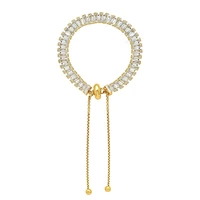 davini minimalist zircon telescopic necklace titanium steel 18k gold necklace pull buckle bracelet jewelry set