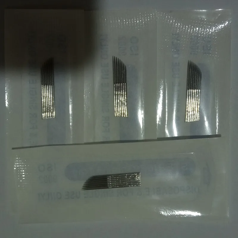 50 шт. иглы для татуажа бровей 2 ряда | Красота и здоровье