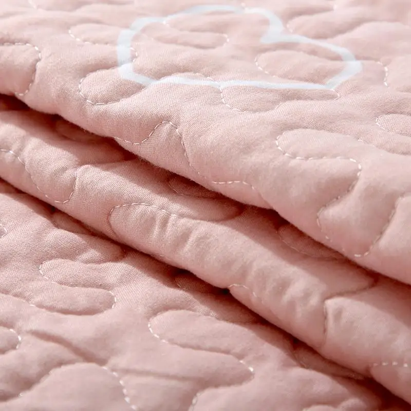 

30Summer Pink Cotton/Polyester Quilt 1 piece Twin Size Student Quilts Sofa Blanket Bedspread Bed Cover Sheet Bedding Coverlets