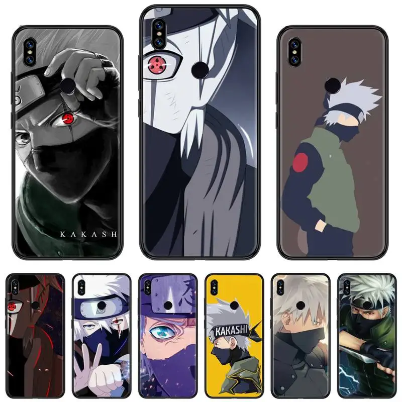 Kakashi японский аниме Наруто DIY Окрашенные Bling чехол для телефона Xiaomi Redmi 4x5 plus 6A 7 7A 8