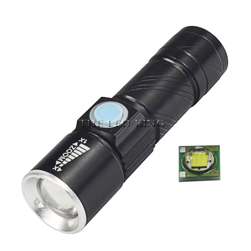 Водонепроницаемый велосипедный фонарик с USB-зарядкой и встроенным аккумулятором